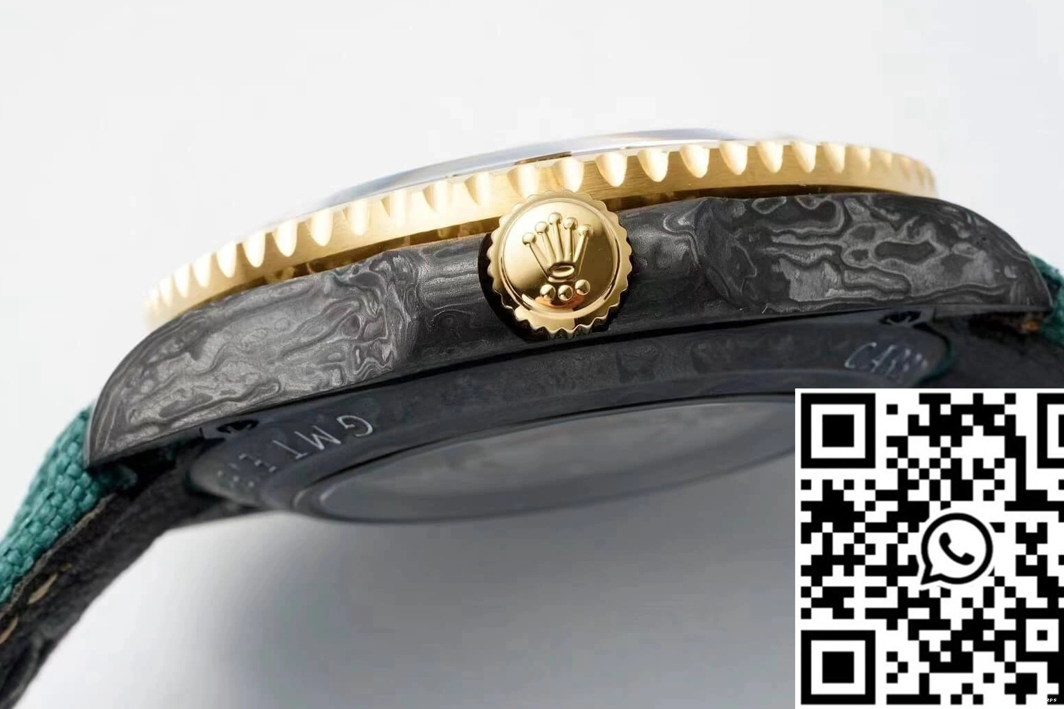 Fabric GMT-MASTER Strap Diw II Green Fiber Carbon Rolex Case 0418